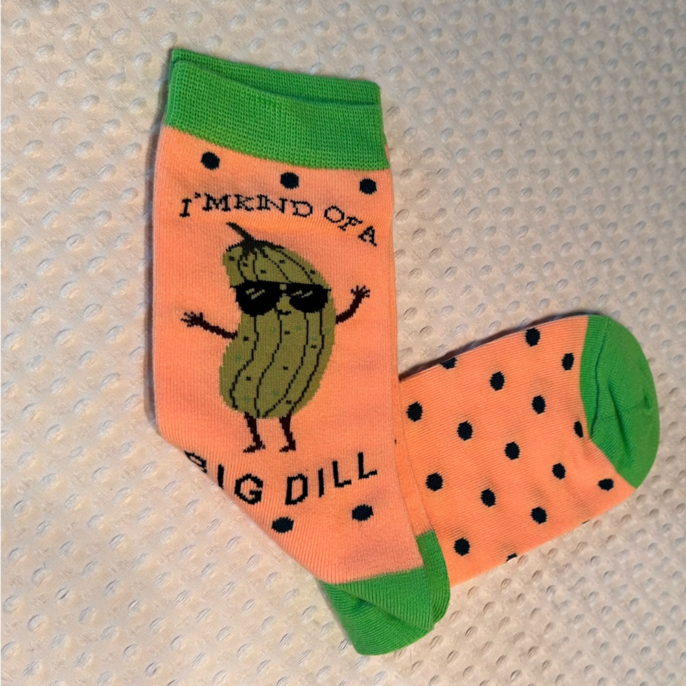 Amazon Green and Orange Athletic Socks